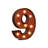 Number 12" LED Marquee Sign