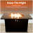 Steel Outdoor Fire Pit Table with Lid