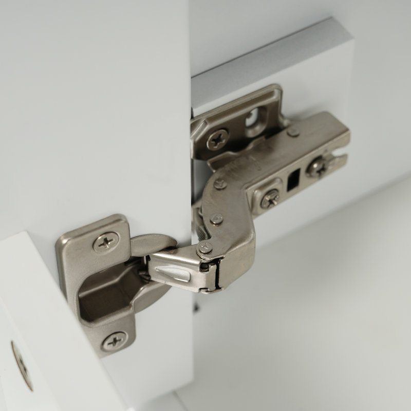 Meuble-lavabo simple 29,9 po avec plateau en céramique Phillibert, Blanc