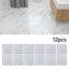 12Pcs Self-adhesive PVC Flooring Tiles