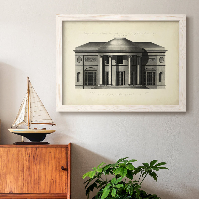 " Richardson Architecture III ", White, 18" H x 26" W x 1.5" D