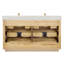 Meuble-lavabo double autoportant 60 po avec plateau en quartz Calacatta Porto-1498277639-1498233786