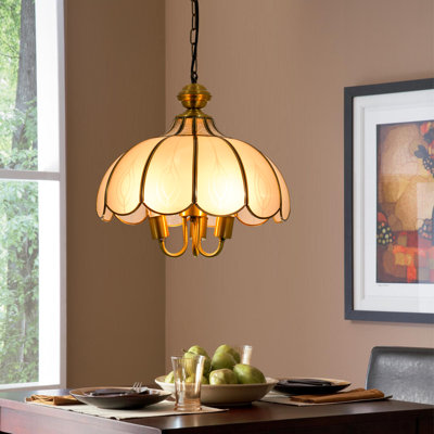 Emsley 3 - Light Dimmable Tiffany Pendant Chandelier