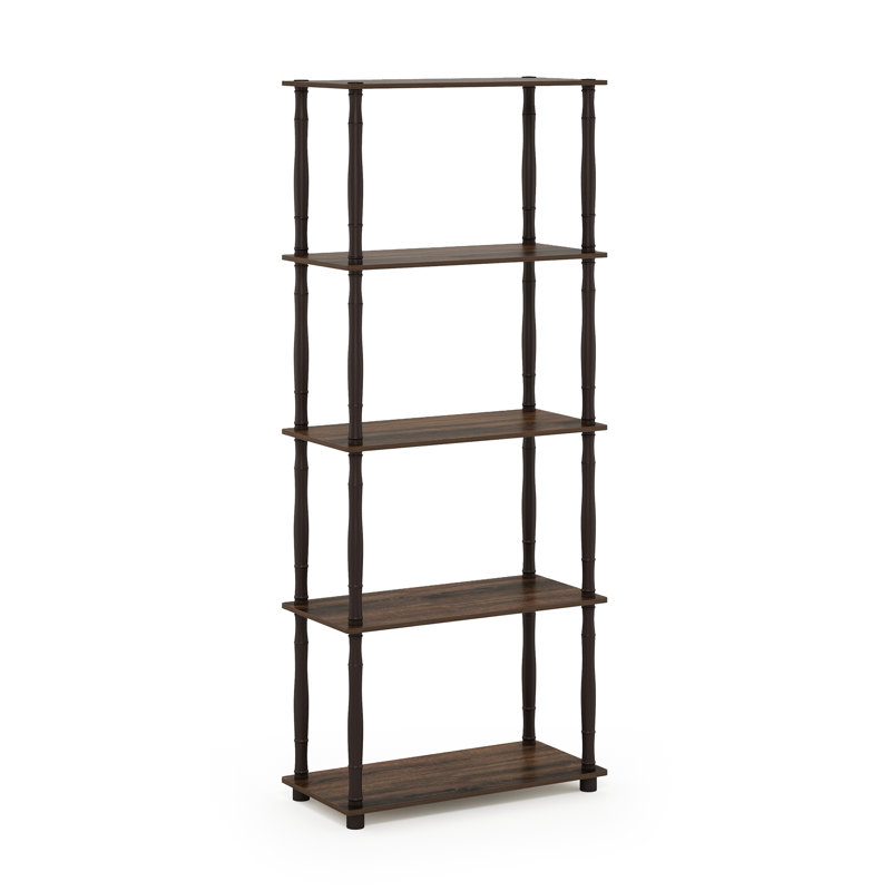 Heslin 23.6'' W Plastic Shelving Unit, Walnut/Brown