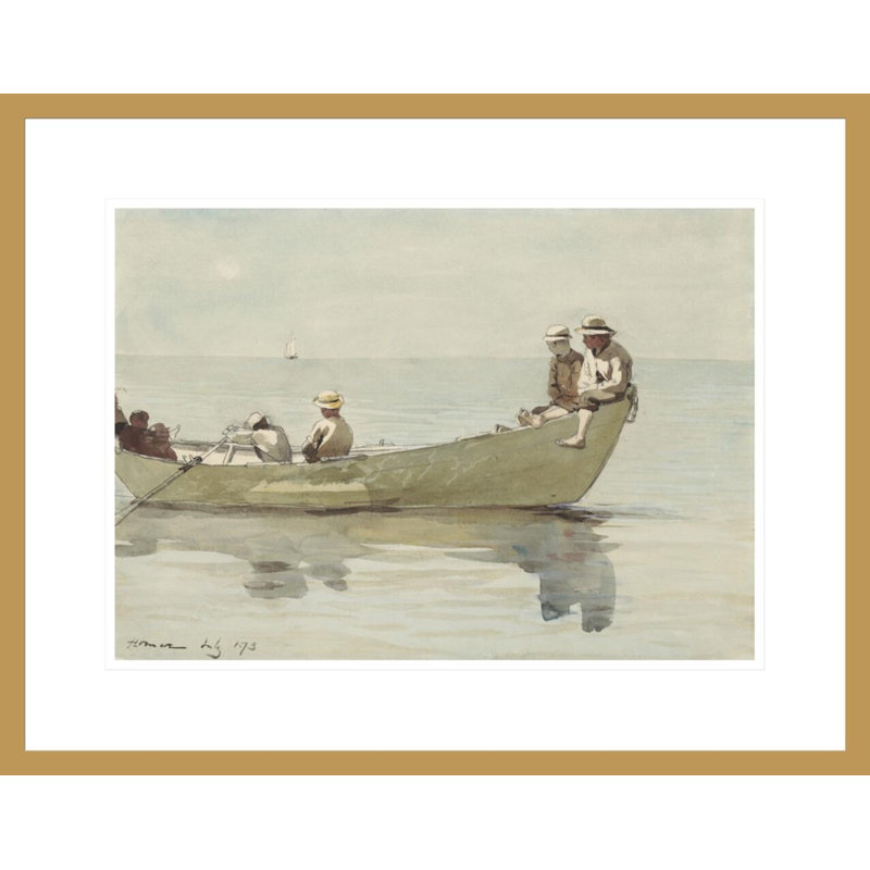 Sept garçons dans un dory (détail) par Winslow Homer, H 17,06 po x l 21,75 po