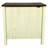 Brown + White Table With Charging - Living Room End Drawer And Storage Cabinet Style Bedside Feature Spacious Barn Door