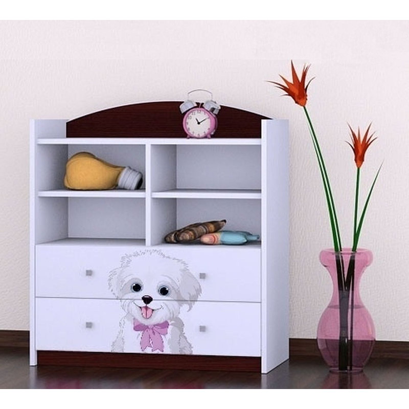 Joanna 96 cm H X 86 cm W Kids Cube Bookcase, Wenge