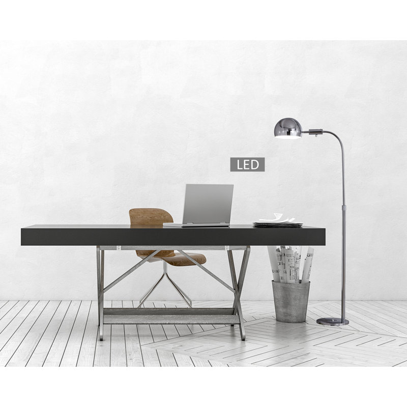 Satellite 58'' Task Floor Lamp, Chrome
