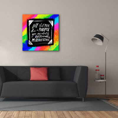 'Pain Purpose' by Elizabeth Caldwell Canvas Wall Art