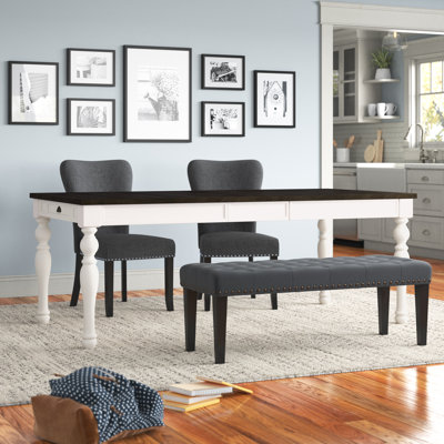 Garcelle Extendable Acacia Solid Wood Base Dining Table
