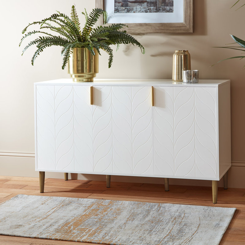Adams Sideboard, White, 127cm
