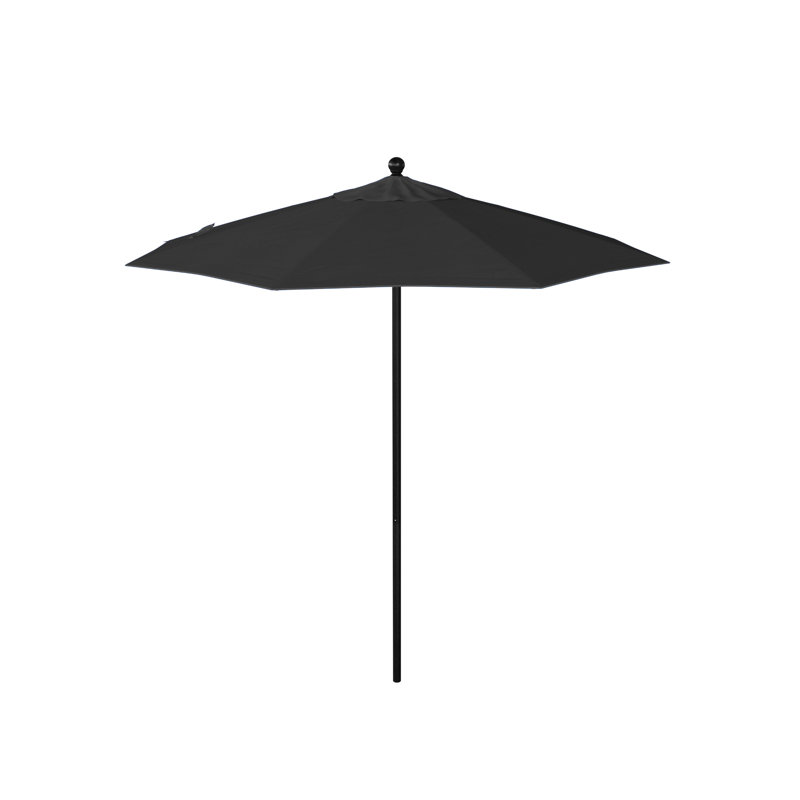 Parasol de marché 90 po Sunbrella, Pierre noire, Toile Sunbrella® noir