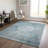 Fresnel Flatweave Washable Oriental Indoor / Outdoor Rug-1014136031
