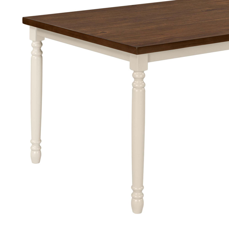 Ensemble de salle à manger classique 6 pièces en bois et 4 chaises avec banc pour la salle à manger de cuisine