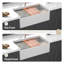 Station de travail blanche Farmhouse Sink - 33 po x 20 po x 10 po en porcelaine blanche