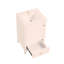 Meuble-lavabo de 20 po avec lavabo, armoire de salle de bain avec porte à fermeture douce, support de rangement et tiroir, blanc