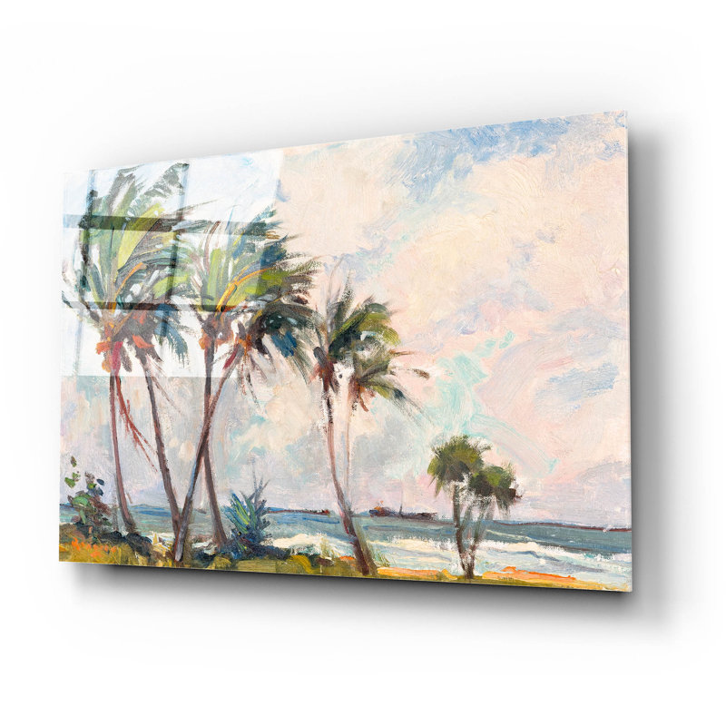 «Six Palms» par Richard A. Rodgers, acrylique, H 16 po x l 24 po x P 0,2 po