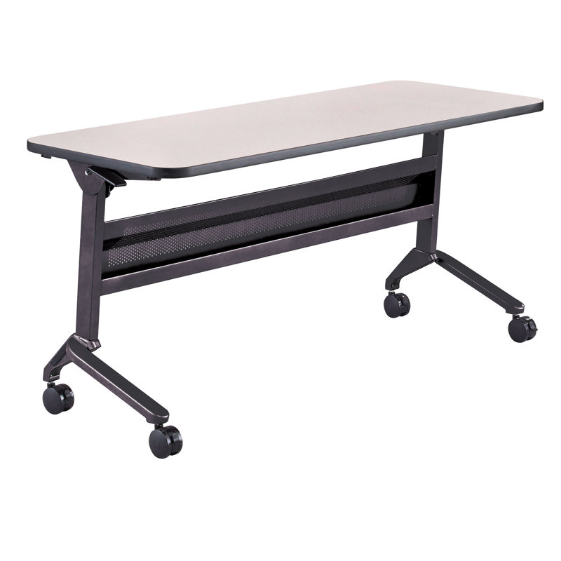 Table de formation Flip-N-Go rectangulaire, LPL, Noir, noir, noir, noir, Cerise Biltmore, H 29 po x L 60 po x l 24 po