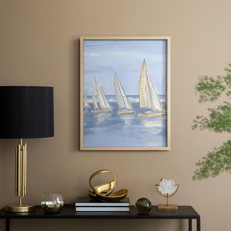 NAUTICAL Series VII, reproduction encadrée - bois massif, Naturel, H 15 po x l 12 po