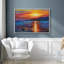 Océan côtier au coucher du soleil, impressions sur toile pour salon, chambre à coucher, décor M13-104074483-104074486