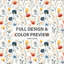Ensemble de literie à motif floral 5 pièces - Ensemble de housse de couette et de coussin rouge Boho Meadow Flowers-124113206