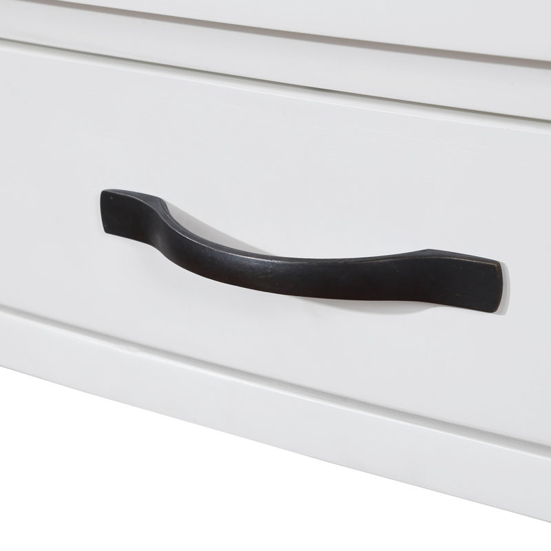 Table de coin blanc laiteux de 86 cm (33,8 po), avec pieds robustes en bois massif pour une durabilité accrue. Petite table triangulaire à 3 niveaux, idéale pour les aires d'appoint, le salon, la chambre à coucher, la salle de bain, le corridor ou le balcon. Montage facile.