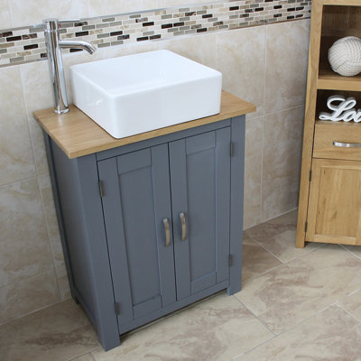 Millard 650 mm Freestanding Single Vanity with Vessel Ceramic Basin