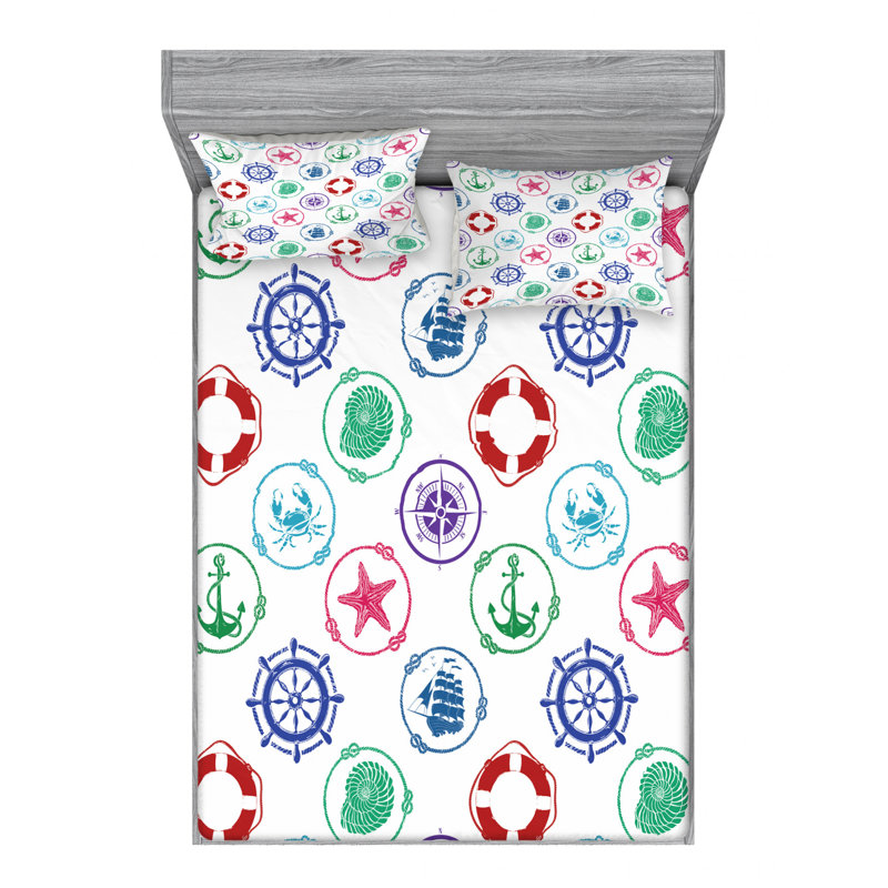 Microfiber Sheet Set, Queen Sheet Set with Fitted Sheet