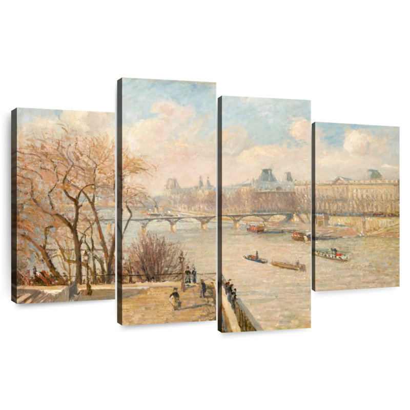 Sireci, le Louvre depuis le pont Neuf, 1902, H 42 po x l 68 po