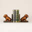 Ensemble de 2 serre-livres en résine Shar Pei en bronze antique-321278014