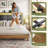 Modern Platform Bed Frame With Led Headboard & Charging Station - Quiet Eva Support, Robot Vacuum-friendly Base-611598751