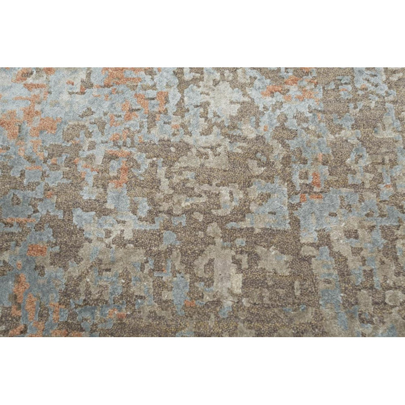 Contemporary One-of-a-Kind Rectangle 7'11" X 9'9" Hand Knotted Area Rug
