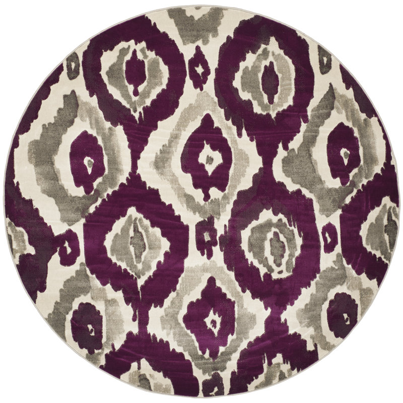 Tapis ikat performance Deasia Porcello, Rond 6 pi 7 po