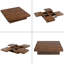 Table basse carrée en placage avec plateau coulissant et rangement de 39,4 po-574812304