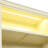 83" Tall Modern 5 Bookcase Suite With Three-Color Led Lighting, Adjustable Shelves, Cable Hole, Beige And Yellow For Living Room Home Office , Board, Yellow, Suitable Decor Storage