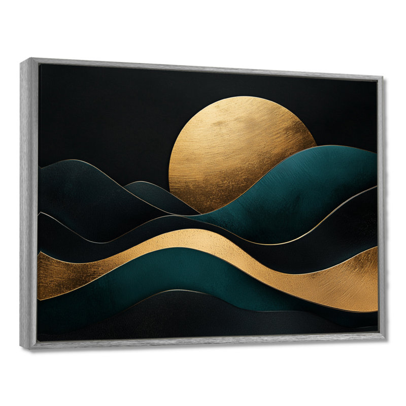 Soft Marble Coastal Balance III - Art mural abstrait sur toile marbrée, H 12 po x l 20 po, Impression encadrée flottante