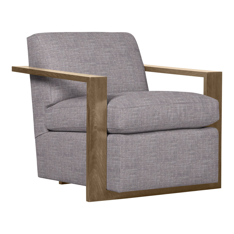 Thom Filicia Home 32" Wide Upholstered Armchair, Hampton, Nomad Slate