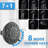 5 Inch Rain Shower And 7-Spray Handheld Shower, 26" Adjustable Slide Bar, 1.8Gpm Dual Flow, Compliant, Installation, Black Finish, Nozzles, 7 Professional Spray Modes With 1.8Gpm, , Abs Stainless-127676628