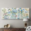 Jardin papillon bleu - Toile tendue avec châssis - Prêt à accrocher-571420415