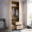 2 Door Manifactured Wood Wardrobe