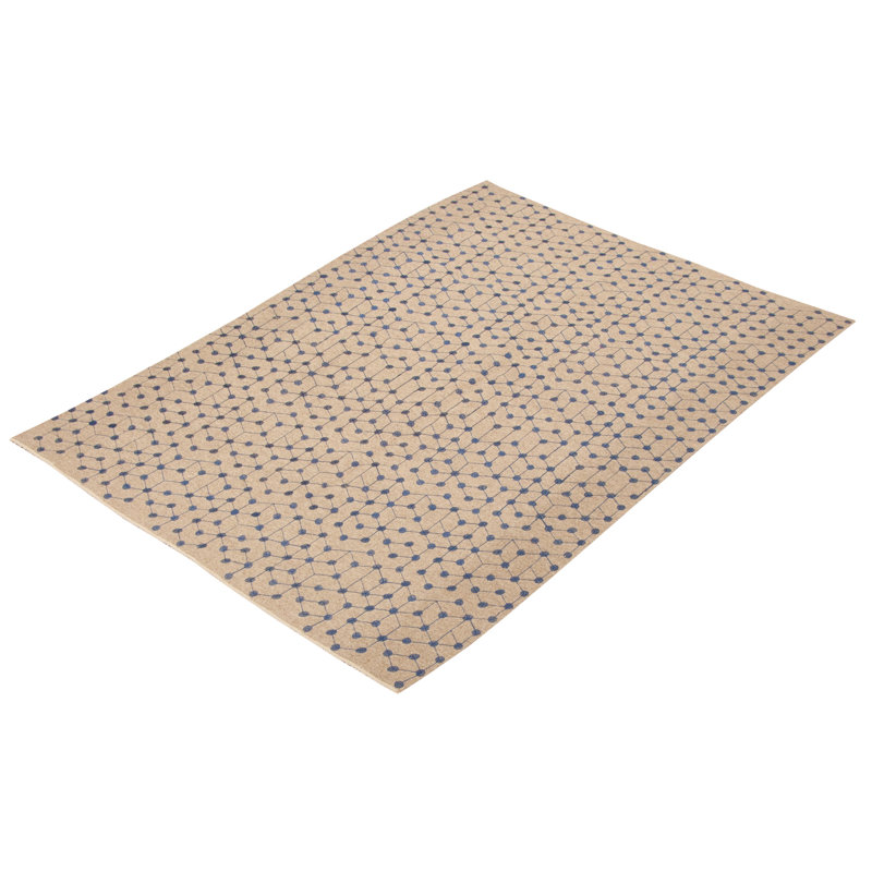 Tapis rectangulaire en laine fabriqué à la main de style sud-ouest rectangulaire de 5 pi x 7 pi 2 po Kilim