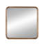 Miroir carré 32 po x 32 po avec cadre en bois, miroir mural pour vestibule de salle de bain