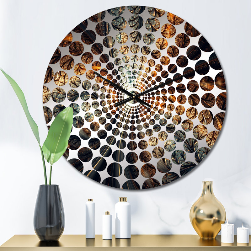 Horloge murale Fractal Fusion IV - Abstract Fractal, Petit
