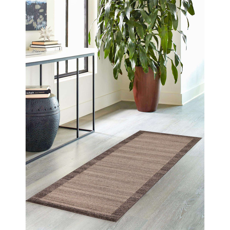 Hermina Brown Area Rug, Runner 2' x 8'