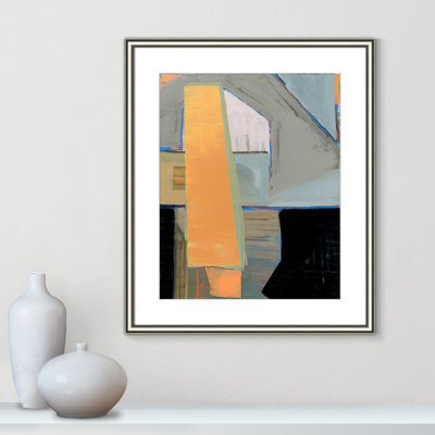 Castellini Orange Pinstripe I by Cartissi - Picture Frame Painting