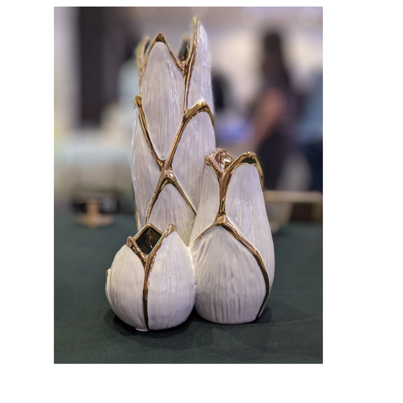 Vase de table en céramique Cassundra