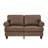 Elegant & Comfortable Leather Loveseat For Modern Living Spaces – Classic American Design With Unique Nailhead Trim