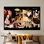 Impression sur toile abstraite d'inspiration Picasso - décoration murale moderne idéale et cadeau de mariage unique