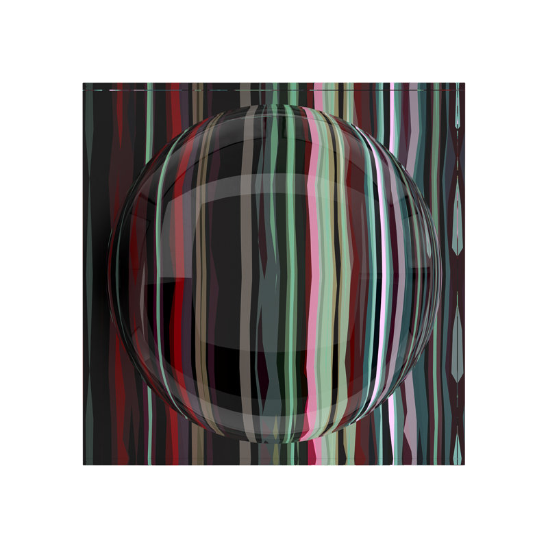 Candy acrylique Goovy Acrylic Candy Picksall, L 8 po x P 8 po x H 2 po, Noir rouge