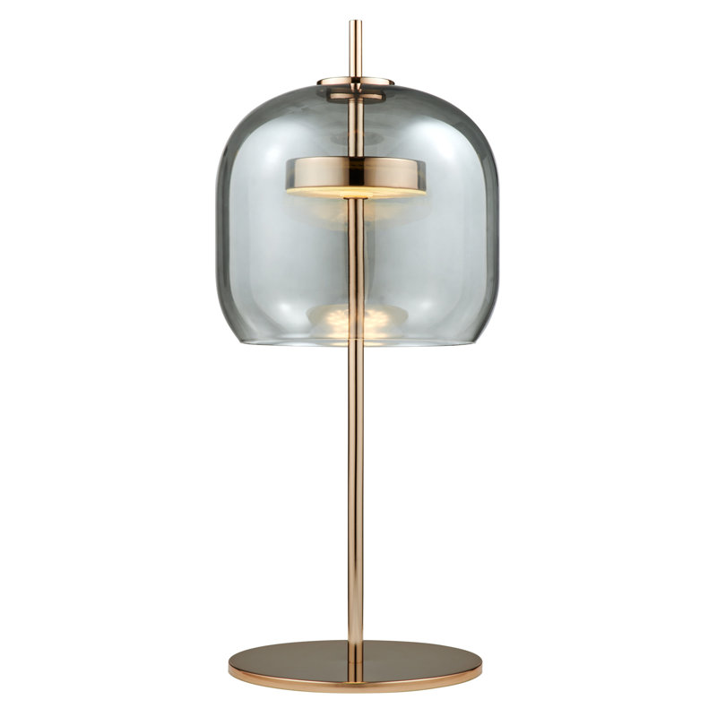 Lampe de table dorée 23 "Louver